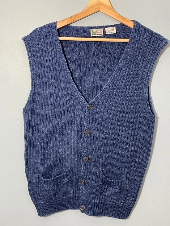 100% Cotton Ribbed Knit Vest - Picture 2 of 13